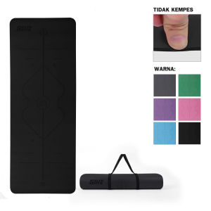 ELFS ACTIVE Matras Yoga Karet 5 MM Premium PU Natural Rubber Mat Olahraga Senam Lantai YOGA-HX