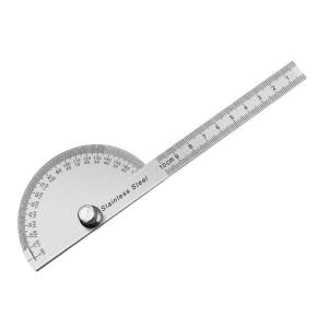 14cm/10cm góc finders protractors chia độ kép không gỉ 180 độ bán tròn góc Cai Trị