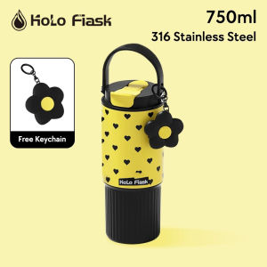 HOLO FIASK Tumbler Hot and Cold 780ml Vacuum Insulated Stainless Steel Water Bottle with Straw Coffee Mug Gift