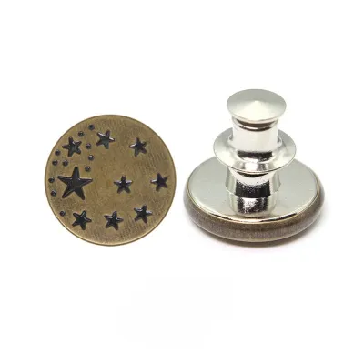 Adjustable Detachable Jean Button Pins waist button extender no-sew button adjustable waistband Skirts pants button replacement DIY clothing accessory
