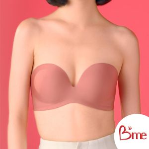 Bme เสื้อชั้นในดันทรงไร้โครงถอดสายได้ Level 3 ฟองหนา รุ่น ME1701 สีกรม ชมพู ครีม นู๊ด ดำ น้ำตาล(แนะนำให้เลือกไซซ์เป็น UK หรือ INT)