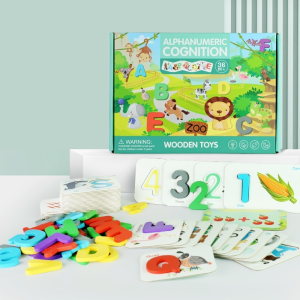 2 in 1 alphabet number Alphanumeric Cognition spelling game mathematics toy puzzle montessori counting flash card tiktok