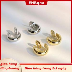 [COD] EHBqna 3PF Ship within 24 hours 1 Cặp Đơn Giản Tính Khí Kẹp Tai Cổ Điển Dễ Thương Sụn Không Có Xỏ Kẹp Bông Tai Cho Phụ Nữ Cô Gái Đồ Trang Sức Phụ Kiện Quà Tặng