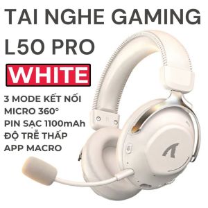 Tai Nghe Chụp Tai Gaming Attack Shark L50 Pro 3 Mode Chip Gaming Âm Thanh Chân Thực Pin 1100mAh