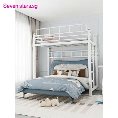 Nordic Minimalist Loft Bed Space Saving Small-Sized Bunk Bed Upper Floor Single Bed Bunk Bed For