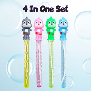 Penguin Cavies Bubble Stick Cute Design Bubble Wand 1set 4pcs Bubble Water Balloon Soap Toy 泡泡棒 *READY STOCK*