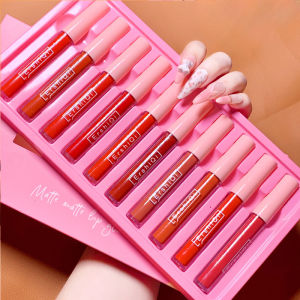 10pcs/set Lipstick Set Waterproof Lipstick Set Matte Lipgloss Tint Set Makeup