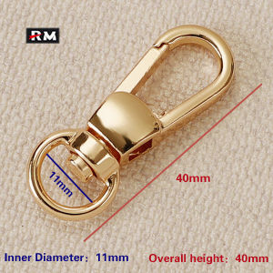 [Reinforced] Zinc Alloy Bag Strap Hook And Bag Chain Buckle Round Tail Spring Buckle Swivel Lobster Buckle Luggage Hardware Accessories Pet Dog Lanyard Buckle Ring Lock Buckle