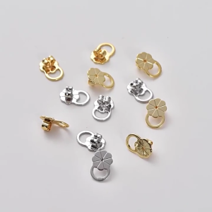 10pcs Earring Lifters Adjustable Hypoallergenical Ear Lobe Support Backs Metal Earring Stoppers for Droopy Earrings