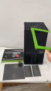Black Anti Dust Filter Cover PVC with Thumbstick Caps Host Dustproof Net Dustproof Cover for Xbox Series X