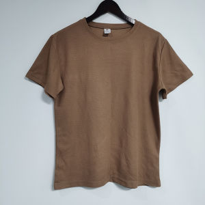 SIMPLE Waffle T-shirts Round Neck Sport Tops Plain Tops For Men