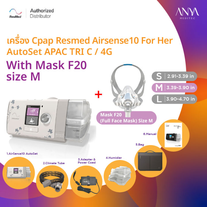 ResMed AirSense10 AutoSet (4G) ResMed Mask | We are Medbitz Pte Ltd I