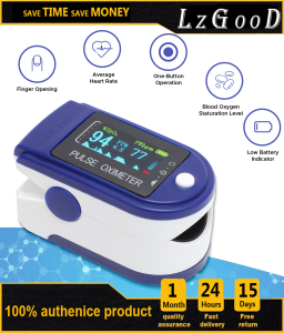 OxiWizard Pulse Oximeter Finger Pulse Oximeter and OLED Display Pulse Oximeter Fingertip Accurate Fast Sp02 Reading Oxygen Meter Heart Rate Monitor for Adult Child with Lanyard and Batteries
