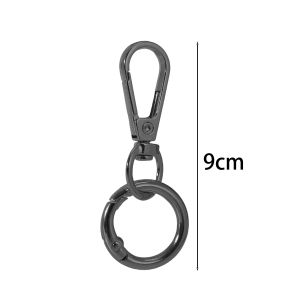 3Pcs Swivel Clasp Hook Double Opening Key Chain Clip Hooks with O Key Ring for Keys Lanyards Making Swivel Clasp Car Keychain Clip