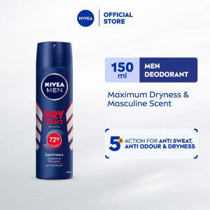 NIVEA MEN Deodorant Spray - Dry / Dry / Fresh / No Sweat / Perfume / 150ml / Mens Grooming