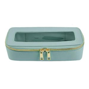 Travel Friendly Cosmetic Brush Holder With Elegant Interior Compartments for Easy Organization and Access Storage