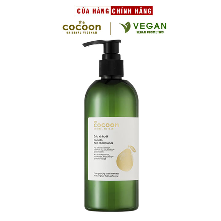 Dầu gội bưởi Pomelo Cocoon 310ml thuần chay giảm rụng tóc  - 100% VEGAN - Mỹ phẩm thuần chay