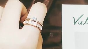 Jualan Panas@Ring Gold 916 Original Womens single diamond rose gold ring Korean version of personality fashion ring jewelry couple rings