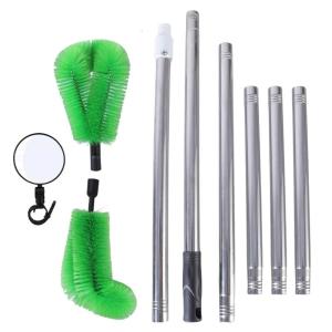 Gutter Cleaning Brush Extendable Duster Telescopic Gutter Cleaner Debris Leaves Branches Remover Home Cleaning Tool