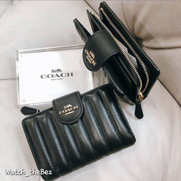 Coach quilted discount wallet