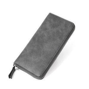 AE2025 New stylish youth plaid trendy card holder long mens wallet casual checkered mens wallet long card case