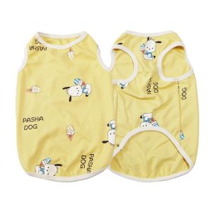 HLDT Mẫu Hoạt Hình Quần áo mùa hè cho thú cưng Thoáng khí Mềm mại Áo vest cho chó Dễ thương Thiết kế mỏng Áo thun cho chó Dành cho chó con mèo con