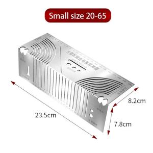 Arc Angle Marking Ruler Multifunctional Square Tube Rounded Corner Drawing Ruler Line Drawing Tools