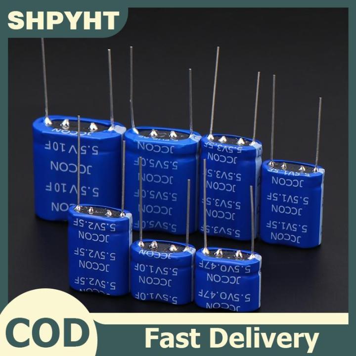 SHPYHT ตัวเก็บประจุ Farad 5.5V 0.47F คาปาซิเตอร์1.5F 1F 3.5F 5.0F 10F ...