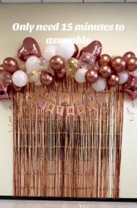 50/55pcs Happy Birthday Decorations Set Confetti Metallic Balloons Foil Curn Happy Birthday Banner Birthday Party Needs Backdrop