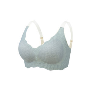 Bra for Women Plus Size Push-up Non-Wired  M-3XL Soft Support Breathable Comfort Bubble Cotton Lace Underwear