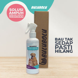 Bulubolu Odor Control Spray Penghilang Bau Pesing/Kotoran Hewan dan Segala Bau Tak Sedap Membunuh Bakteri dengan Aroma Mewah Bunga Lily 250ml (Varian FANCY)
