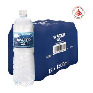 Pokka Water 4U Pure Drinking Water (12 X 1.5L) - Case