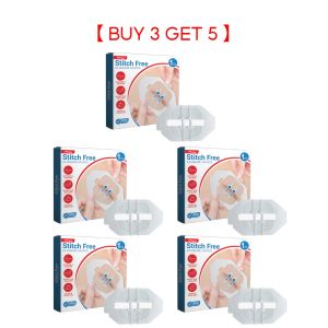 South Moon Stitch Free Closure Device Suture Free Closed Wound Patch Waterproof Adhesive Band Aid Emergency Bandages Outdoor Wound Patch Without Seam Reduction And Pasting Skin Wound Care Patch Health Care Product 1pcs