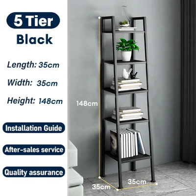 KEKEE 5 Tier Shelves Rack Multipurpose Shelf Rak Besi Living Room Kitchen Rak Serbaguna Rak Buku Office Organizer Shelf 架子/置物架