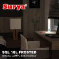 Bayar di Tempat Surya Rechargeable Emergency Lamp SQL 18L Frosted 18 SMD LED Super Terang Tahan 12 Jam Lama Pencahayaan Lampu Darurat Lampu Meja Belajar Isi Ulang AC DC Tombol Dimmer 1600 mAh Laz COD Sasa Mall. 