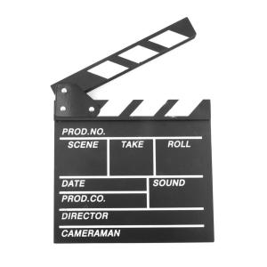 20*20cm Classical Director Video Scene Clapper Board TV Movie Clapper Board Film Slate Cut Prop