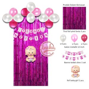 paket dekorasi tedak siten / set balon dekorasi turun tanah bayi / balon balon dekorasi bbayi