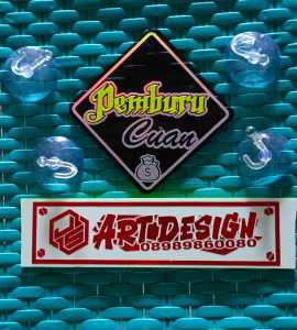 GANTUNGAN KACA AKRILIK VARIASI MOBIL SIS 12X12 1PCS