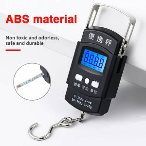 Portable Electronic LCD Digital Weight Scale with Tape Measure Hook Lightweigh Courier Travel Fish Luggage Hanging Hook
