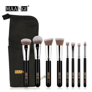 แปรงแต่งหน้า เซ็ต 8 ชิ้น พร้อมกระเป๋า MAANGE แปรงเครื่ีองสำอาง  ขนนุ่ม แปรงรองพื้น แปรงเครื่องสำอาง กระเป๋าใส่เครื่องสำอาง ชุดแปรงแต่งหน้า