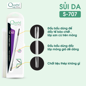 Sủi Da Inox Mỹ Phẩm Quyên Chính Hãng S707 -  An Toàn Cho Da - Thép Không Gỉ