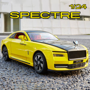 【RUM】1:24 Scale Rolls Spectre Royce Alloy Car Model Light & Sound Effect Diecast Car Toys for Boys Birthday Gift Kids Toys Car Collection