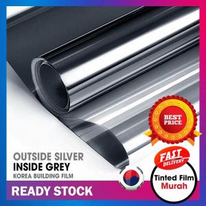 【 Free* TOOLS】Outside Silver Inside Grey-One Way Mirror Daytime Privacy / Reflective Korea Window Film