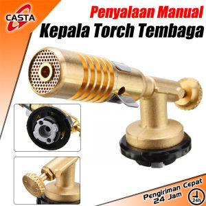 CASTA Blow Welding Torch Kepala Las Gas Butane Kaleng Hi Cook Kuningan Portable Flame Gun Manual BBQ