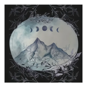 Divinations Khăn Trải Bàn mặt trăng núi chiêm tinh thẻ bài Tarot Khăn trải bàn bàn thờ vải divinations trò chơi với bàn cờ phụ kiện