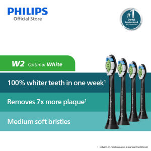 Philips Sonicare W2 Optimal White ToothBrush Head 4 Pack - HX6064/91