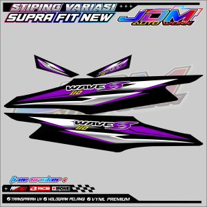 STRIPING VARIASI HONDA SUPRA FIT NEW / STIKER LIST VARIASI MOTOR SUPRA FIT BARU