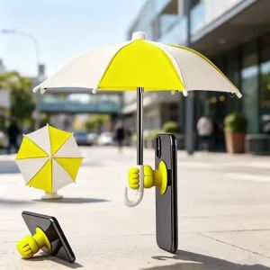 Creative Fist Motorcycle Umbrella Bracket with Suction Cup -UV Waterproof Dual Use Sun Rain Protection 1pc - For Motorcycle Scooter Outdoor Riding