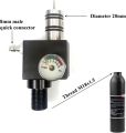 4500Psi/30MPa Pcp Bottle Tank Regulator Valve Paintball Cylinder Tank With Z Valve Bottle Pcp Air Tank Cylinder Aluminum Tank Air Bottle For Co2 Carbon Dioxide Oxygen M18X1.5 inlet thread. 