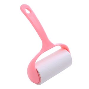 ลูกกลิ้งกําจัดขน สีชมพู เก็บขนและฝุ่น ลูกกลิ้งทําความสะอาด ม้วนกาว รีฟิล ลูกกลิ้งกําจัดขนสุนัข และ แมว